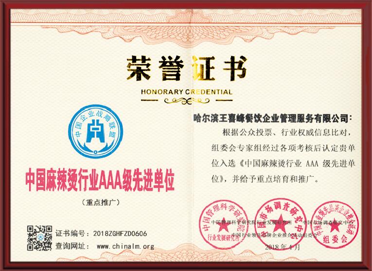 荣誉证书3